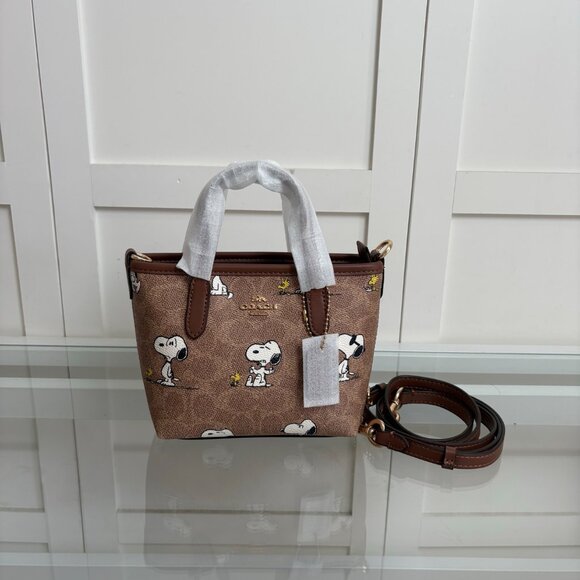 COACH new women's mini city tote bag/crossbody shopping bag - Picture 1 of 8